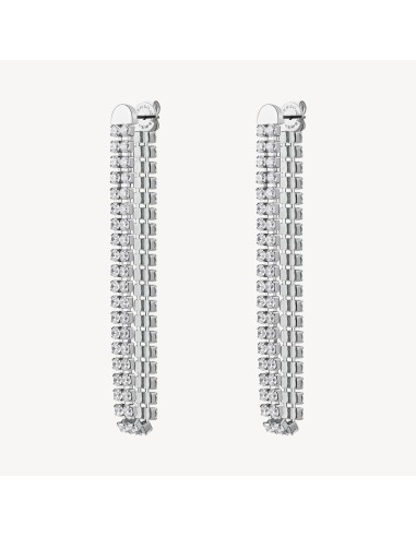 Orecchini pendenti BROSWAY Desideri in acciaio 304 e cristalli BEIE...