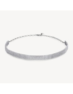 Collana choker BROSWAY Desideri in acciaio 304 e cristalli BEIN021 ...