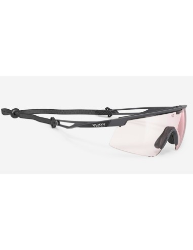 Occhiali RUDY PROJECT TURBOLENCE Charcoal Matte ImpactX 2 Laser Red...