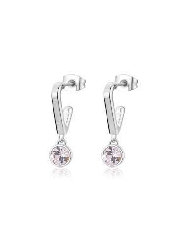 Orecchini pendenti S'AGAPO Luce in acciaio 316L SCE35 con cristalli...