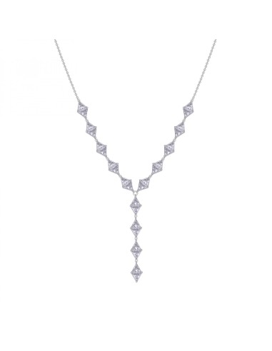 Collana cravatta Rosato Vittoria in argento 925 e crsitalli RZVT03 ...
