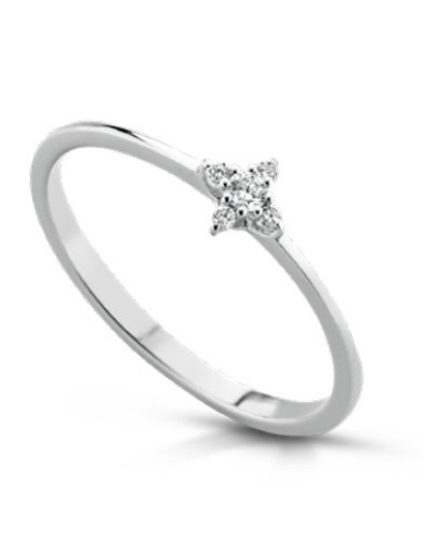 Acquista Anello in oro bianco 18Kt con diamanti naturali C-ANTIP/1 ...