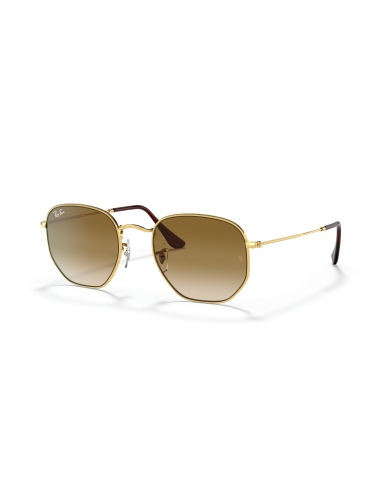 Occhiali sole RAY-BAN Hexagonal RB3548 001/51 54 Arista Clear Gradi...