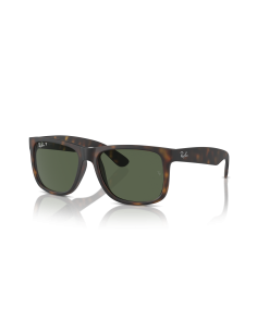 Occhiali sole RAY-BAN Justin RB4165 865/9A 55 Rubber Havana Dark Gr...