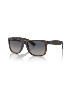 Occhiali sole RAY-BAN Justin RB4165 865/8S 55 Rubber Havana Grey Gr...