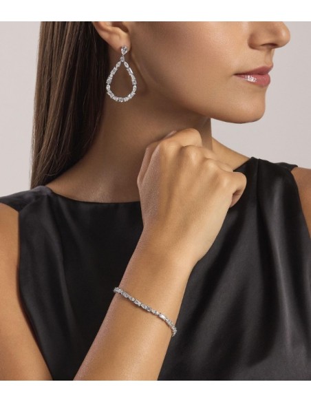 Orecchini pendenti a goccia MABINA Luxury 563813 in argento 925 e c...