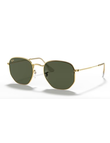 Occhiali sole RAY-BAN Hexagonal RB3548 919631 54 Legend Gold G-15 G...