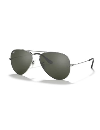 Occhiali sole RAY-BAN Aviator Large Metal RB3025 W3277 58 Silver Gr...