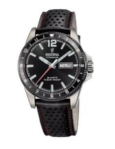 Orologio FESTINA Titanium F20699/4 Black con cinturino in pelle ner...