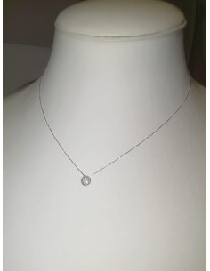 Acquista Girocollo in oro bianco 18Kt con diamanti naturali B-CIOIM...