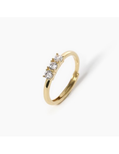 Anello trilogy regolabile MABINA 3-Chic 523252 in argento 925 placc...