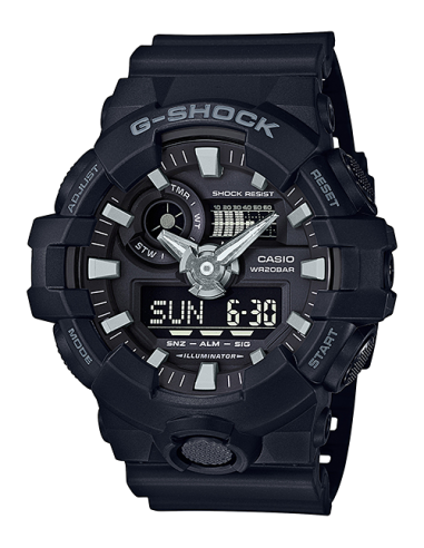 Orologio CASIO G-SHOCK GA-700 Series GA-700-1BER Black only 119,00 ...
