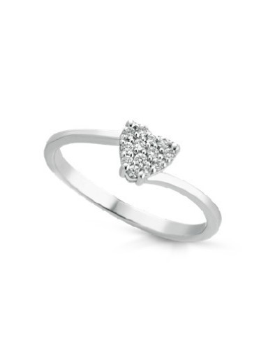 Anello in oro bianco 18Kt con diamanti naturali F-ANPRETTY/1 only 3...