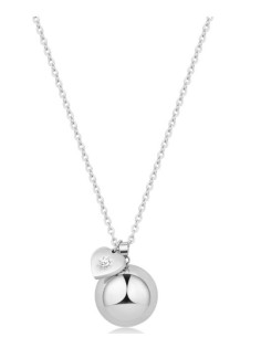 Collana chiama angeli S'AGAPO Whisper SWP02 in acciaio 316L con chi...
