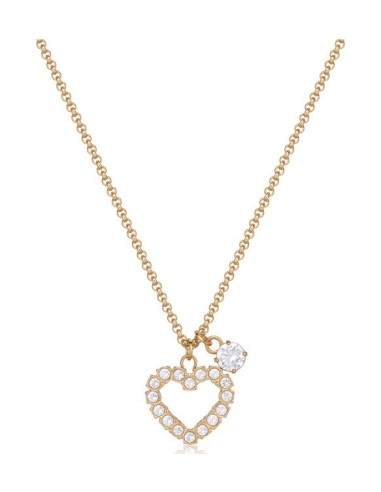 Collana S'AGAPO Twinkle SWN02 in acciaio 316L dorato con pendente c...