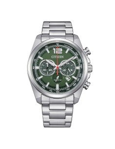 Orologio CITIZEN Racing Crono CA4640-50X Green con cinturino in acc...