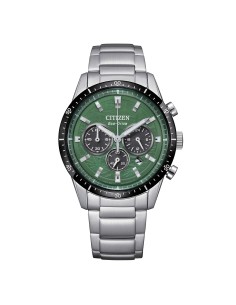 Orologio CITIZEN T9 Crono CA4624-56X Green con cinturino in acciaio...