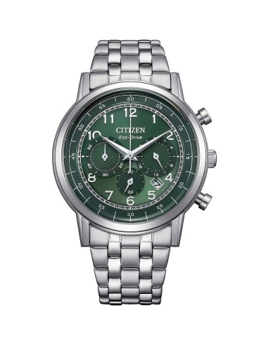 Orologio CITIZEN Crono Classic CA4630-53X Green con cinturino in ac...