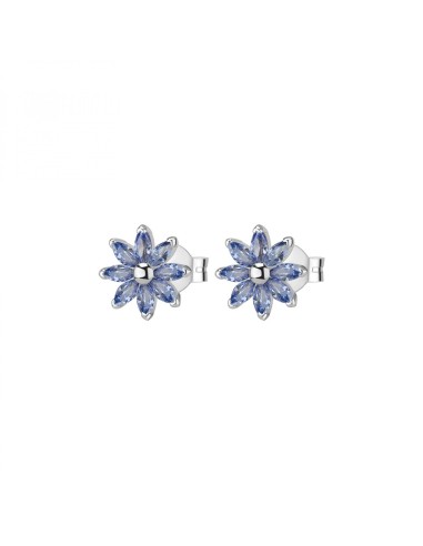 Orecchini ROSATO Gaia in argento 925 RZGA73 con fiori blu  a solo 4...