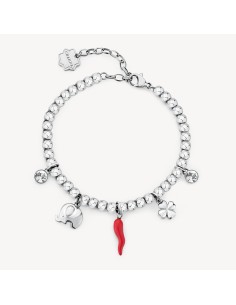 Bracciale BROSWAY Chakra in acciaio 316L BHKB245 Cornetto  a solo 3...