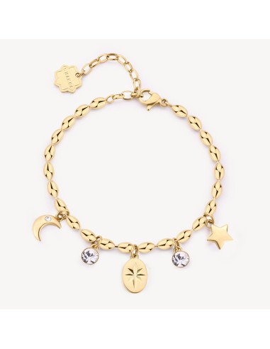 Bracciale BROSWAY Chakra in acciaio 316L dorato BHKB248 Stella only...