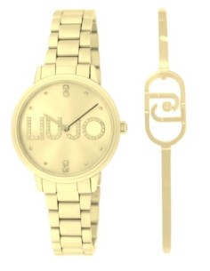 Orologio LIU-JO Couple Essence TLJ2518 Gold + Bracciale rigido Gold...