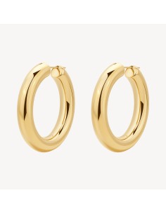 Orecchini a cerchio piccoli BROSWAY Aura in acciaio 316L dorato BAU...