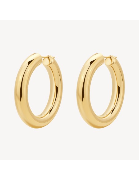 Orecchini a cerchio piccoli BROSWAY Aura in acciaio 316L dorato BAU...