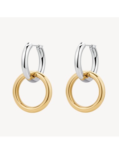 Orecchini pendenti BROSWAY Aura in acciaio 316L con finitura pvd or...