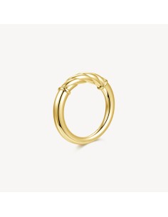 Anello BROSWAY Amy in acciaio 316L pvd oro 14K BAY34B  Misura 14  ...