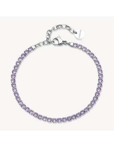 Bracciale tennis BROSWAY Desideri BEI103 in acciaio 316L con crista...