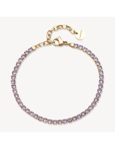 Bracciale tennis BROSWAY Desideri BEI104 in acciaio 316L dorato con...