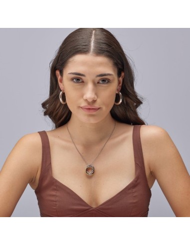 Orecchini a cerchio grandi BROSWAY Aura in acciaio 316L BAU24  a so...