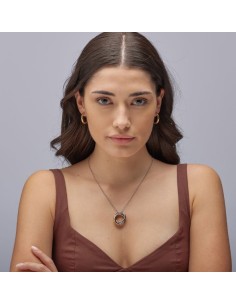 Orecchini a cerchio piccoli BROSWAY Aura in acciaio 316L dorato BAU... 2