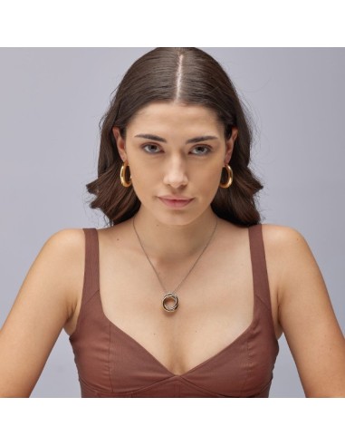 Orecchini a cerchio grandi BROSWAY Aura in acciaio 316L dorato BAU2...