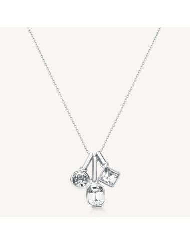 Collana BROSWAY Symphonia in acciaio 316L BYM189 con cristalli pend...