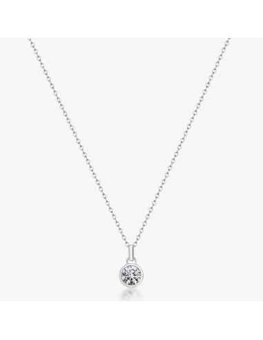 Collana BROSWAY Symphonia in acciaio 316L BYM187 con cristallo pend...