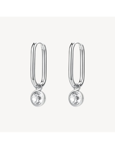 Orecchini rettangolari BROSWAY Symphonia in acciaio 316L BYM193 con...