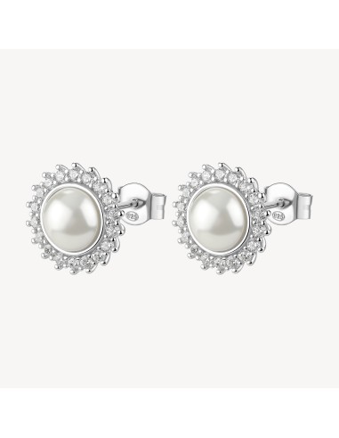Orecchini Kate BROSWAY FANCY in argento 925 con perle e cristalli F...