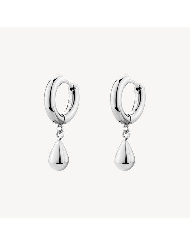 Orecchini a cerchietto BROSWAY Perfect BPC44 in acciaio 316L con pe...