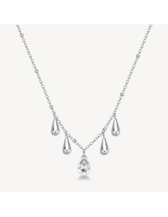 Collana BROSWAY Perfect BPC38 in acciaio 316L con pendenti a goccia...