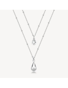 Collana doppio filo BROSWAY Perfect BPC36 in acciaio 316L con pende...