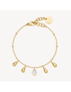 Bracciale BROSWAY Perfect BPC20 in acciaio 316L dorato con pendenti...