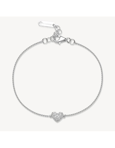 Bracciale BROSWAY FANCY in argento 925 centrale a forma di Cuore e ...