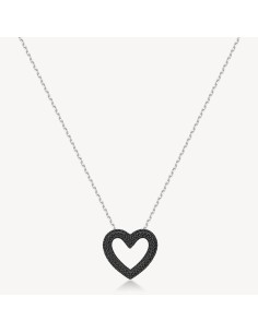 Collana BROSWAY FANCY in argento 925 pendente a forma di Cuore e cr...