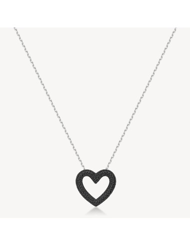 Collana BROSWAY FANCY in argento 925 pendente a forma di Cuore e cr...
