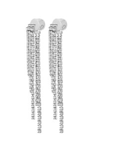 Orecchini pendenti LIU-JO LJ2770 in acciaio con cristalli  a solo 5...