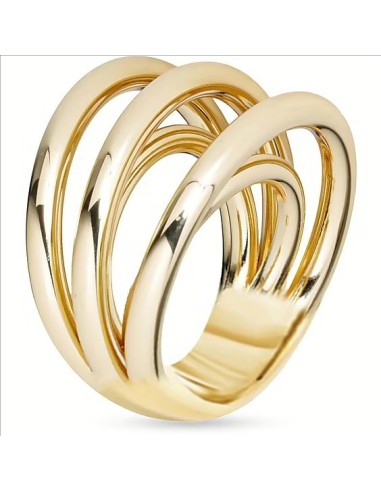 Anello LIU-JO LJ2727-16 in acciaio dorato only 39,00 € on OroFashio...