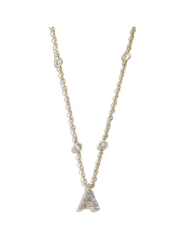 Collana LIU-JO LJ2659 in acciaio dorato con cristalli LETTERA A  a ...
