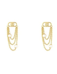 Orecchini pendenti LIU-JO LJ2919 In Acciaio dorato con cristalli  a...